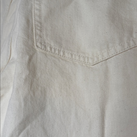 NWT The Wide-Leg Jean in Summer Denim ecru wash tan jeans size 28 - Picture 9 of 9